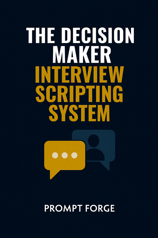 The Decision Maker Interview Scripting System