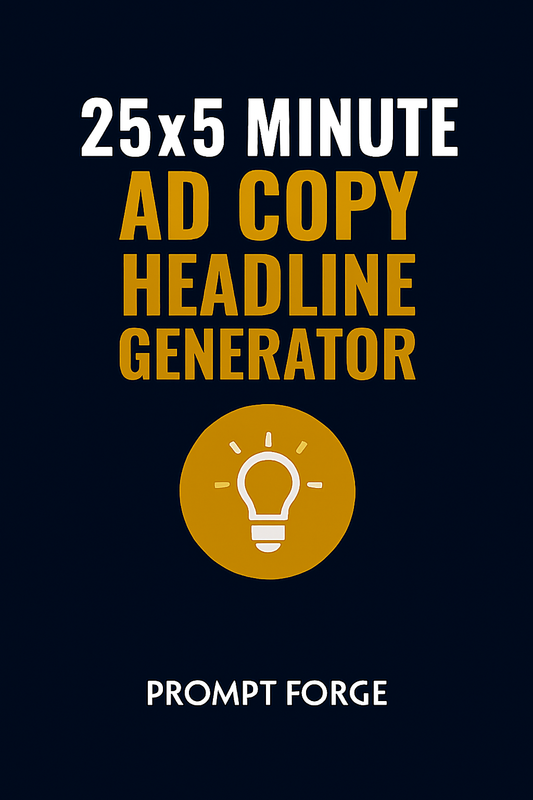 25 x 5 MINUTE AD COPY HEADLINE GENERATOR